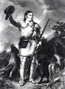 Kanali Davy Crockett, iliyochongwa na Charles Gilbert Stuart (c.1787-1813) c.1839 swed